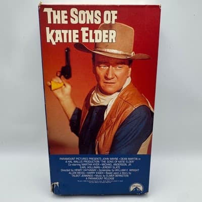 The Sons of Katie Elder VHS John Wayne Dean Martin 1990 Paramount Western Movie