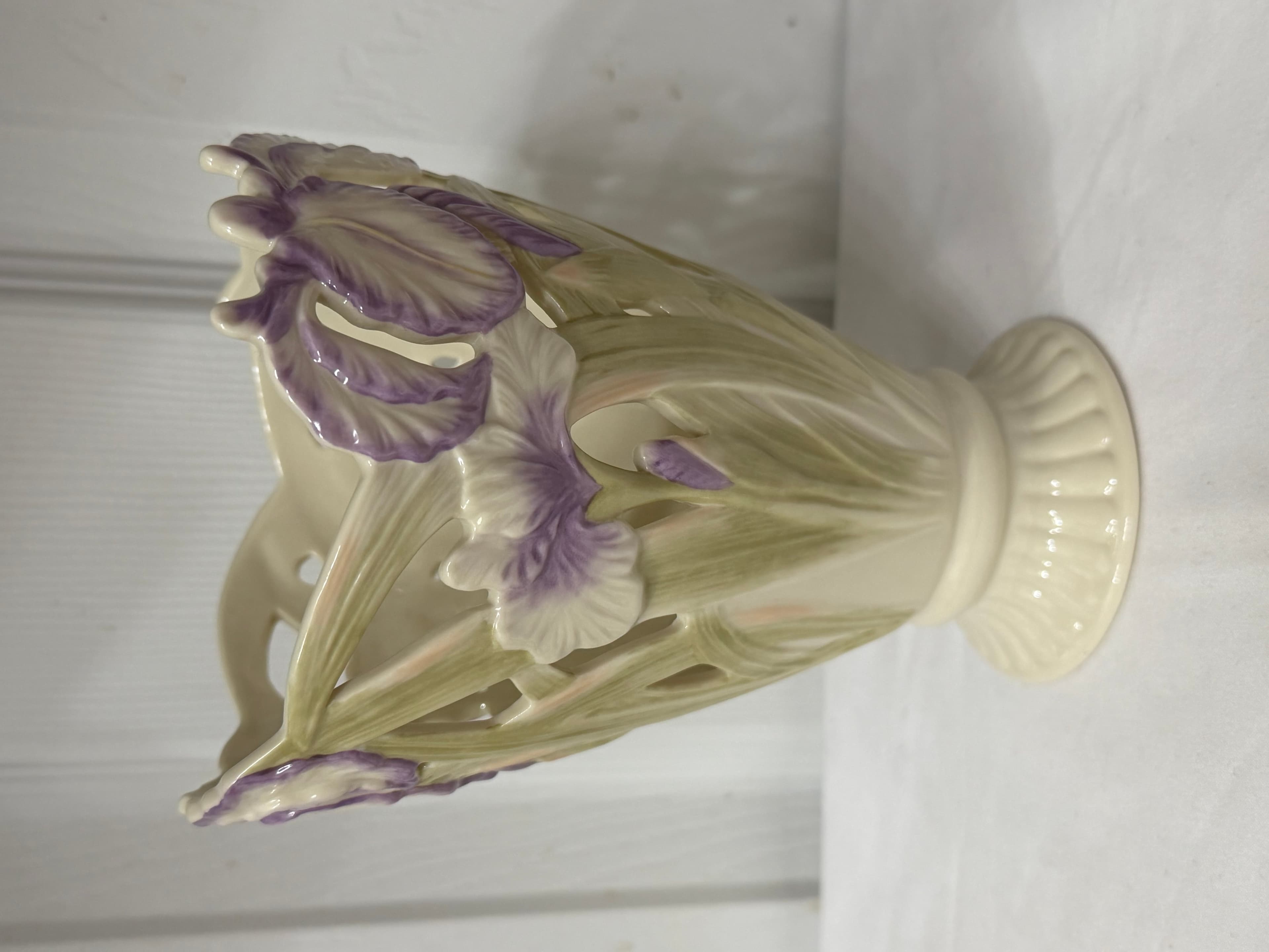 Lenox Pierced Iris Vase 6.5”