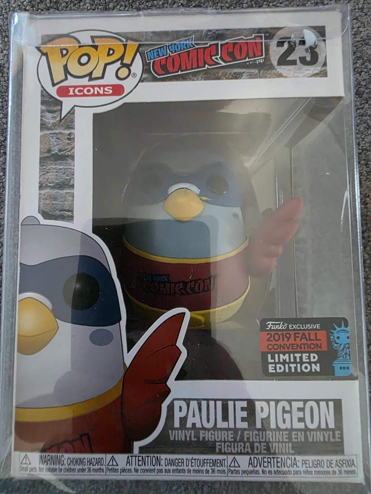 Funko Pop Paulie Pigeon #23 – NYCC 2019 Fall Convention Exclusive