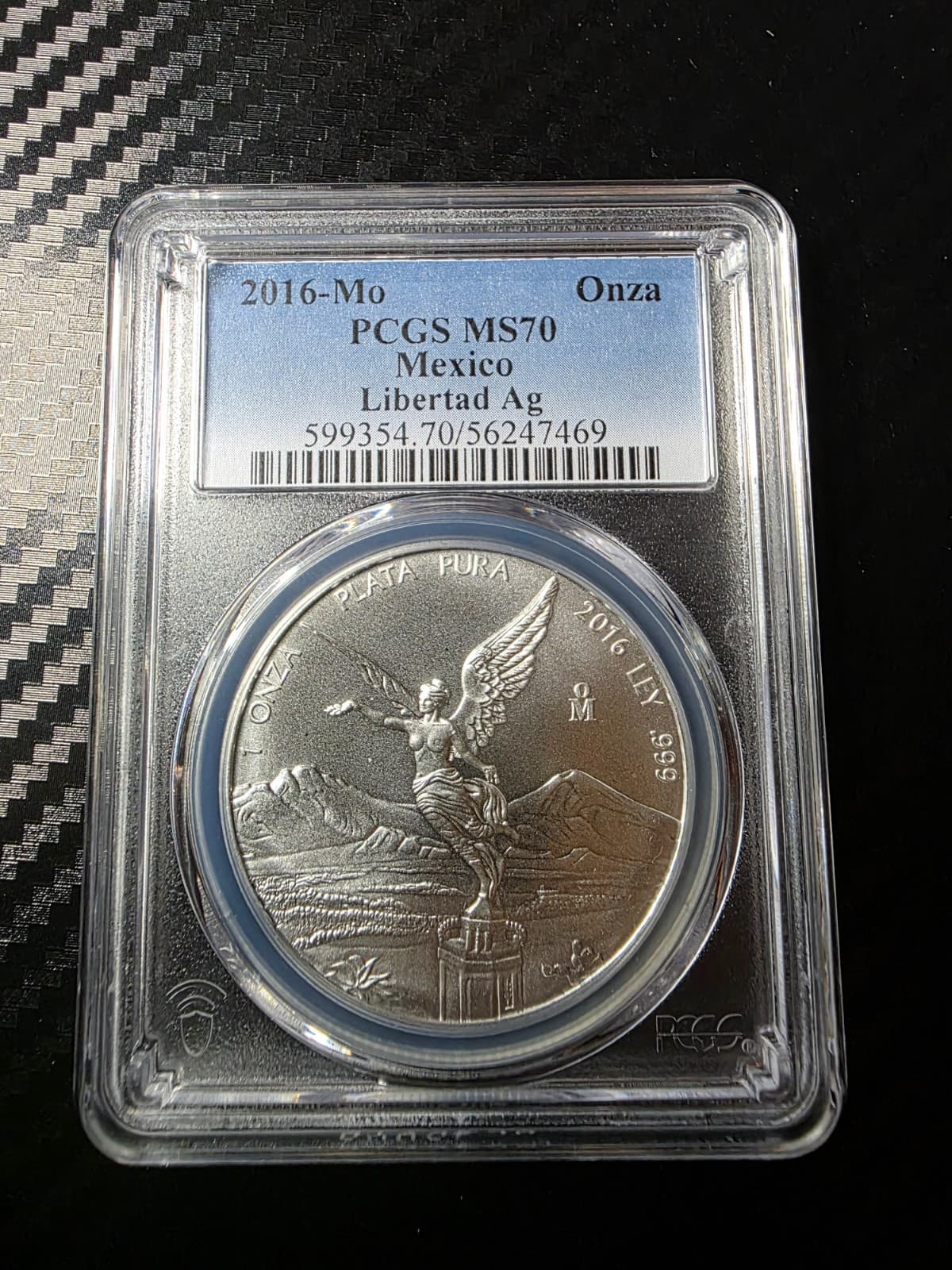 2016 Silver Mexican Libertad 1 Onza PCGS MS70