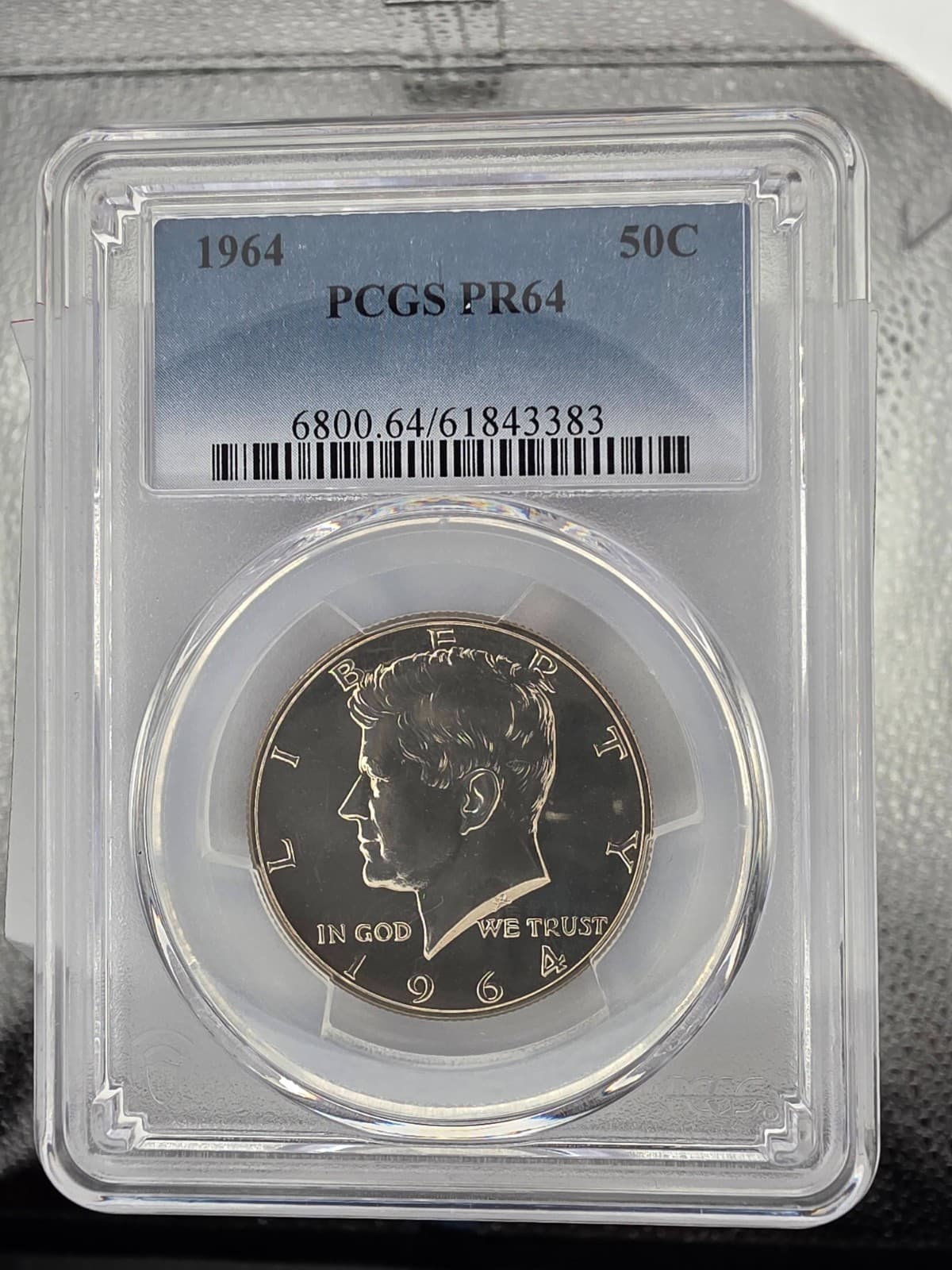 1964 Kennedy Half Dollar • PCGS PR64 • Proof 50C • First Year • 90% Silver