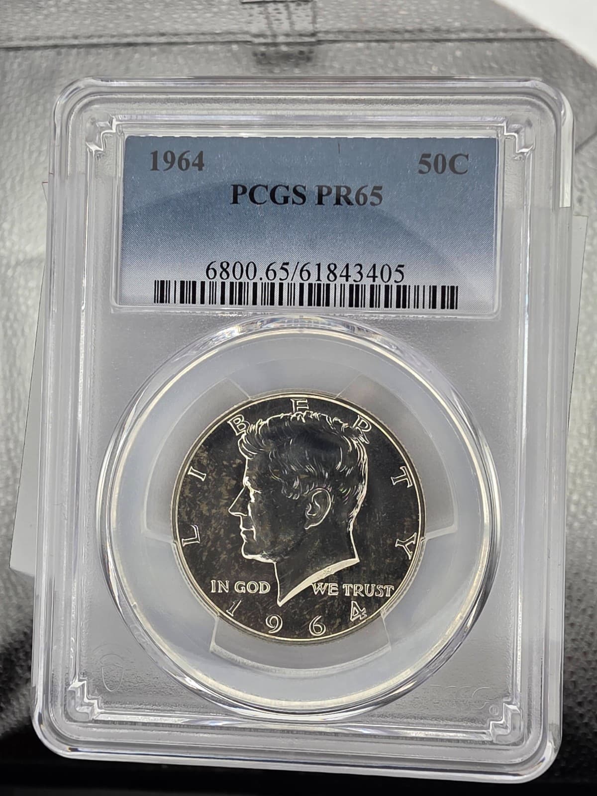 1964 Kennedy Half Dollar • PCGS PR65 • Proof 50C • First Year • 90% Silver
