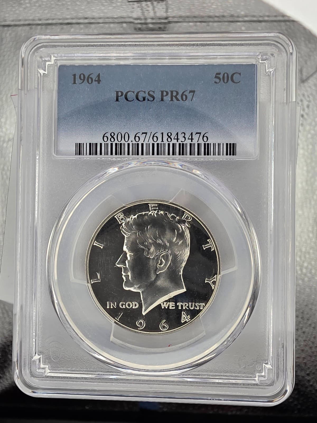 1964 Kennedy Half Dollar • PCGS PR67 • Proof 50C • First Year • 90% Silver
