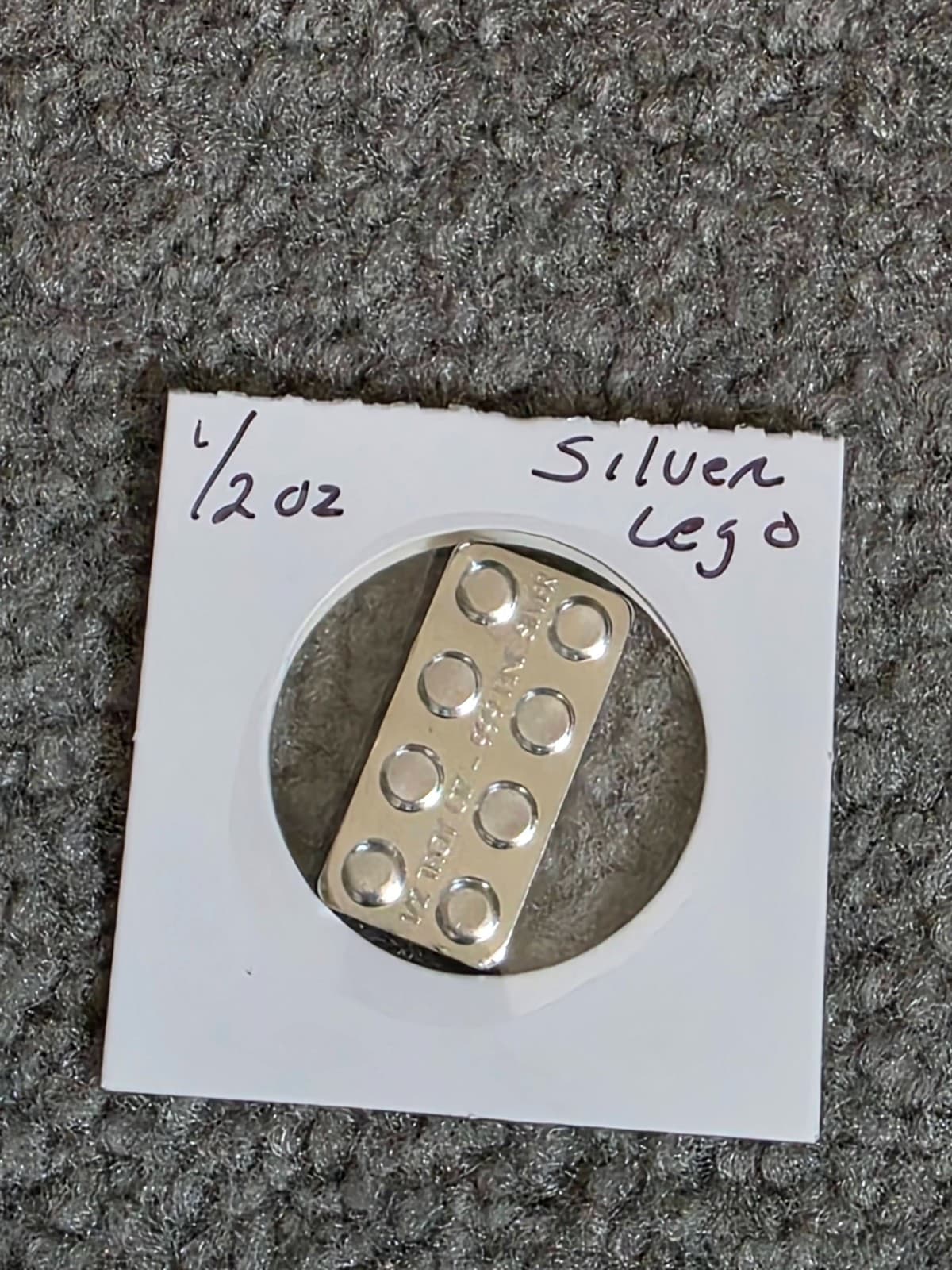Monarch 1/2 oz .999 Fine Silver Stackable Building Block Brick LEGO