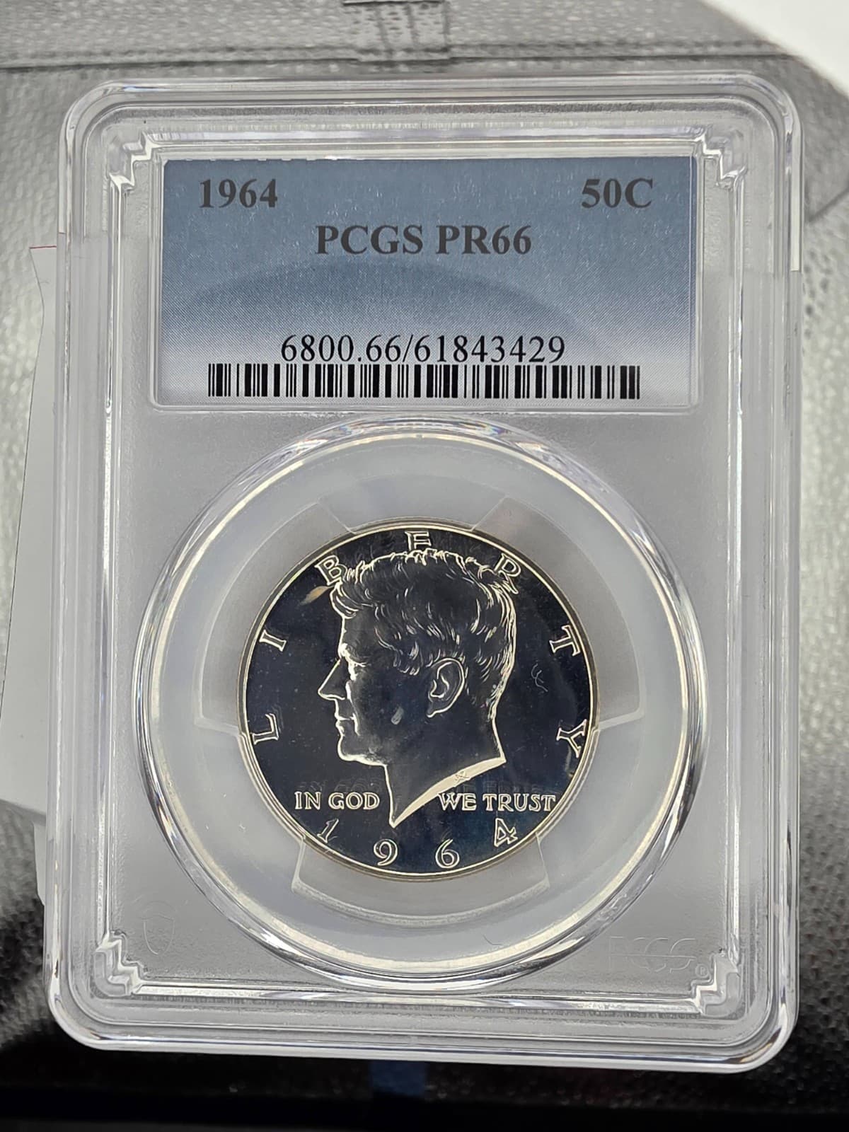 1964 Kennedy Half Dollar • PCGS PR66 • Proof 50C • First Year • 90% Silver