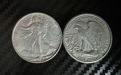 90% Silver Half Dollar • Walking Liberty • Random Dates • Random Mint Mark • XF