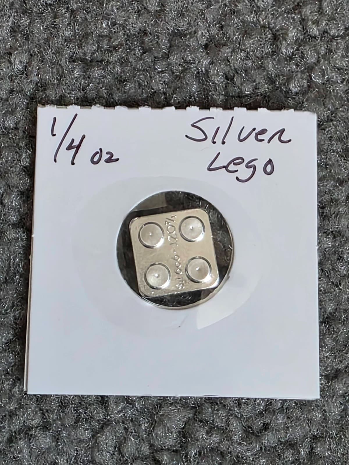 1/4 oz .999 Fine Silver LEGO Bar – Monarch Precious Metals – Building Block
