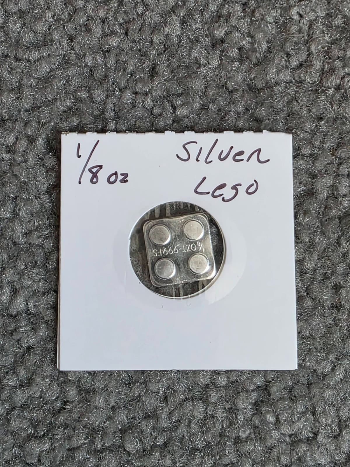1/8 oz .999 Fine Silver LEGO Bar – Monarch Precious Metals – Building Block