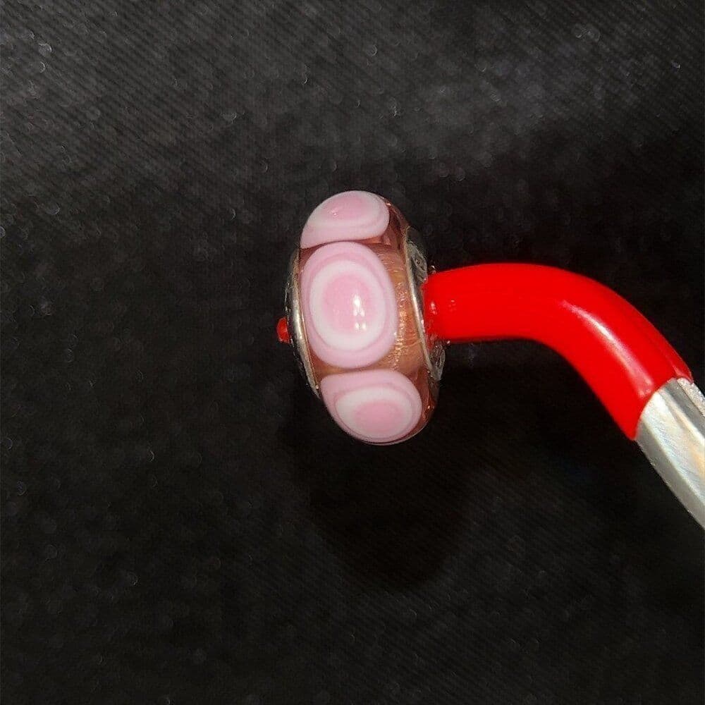 Pandora Pink Murano Glass Circle Charm