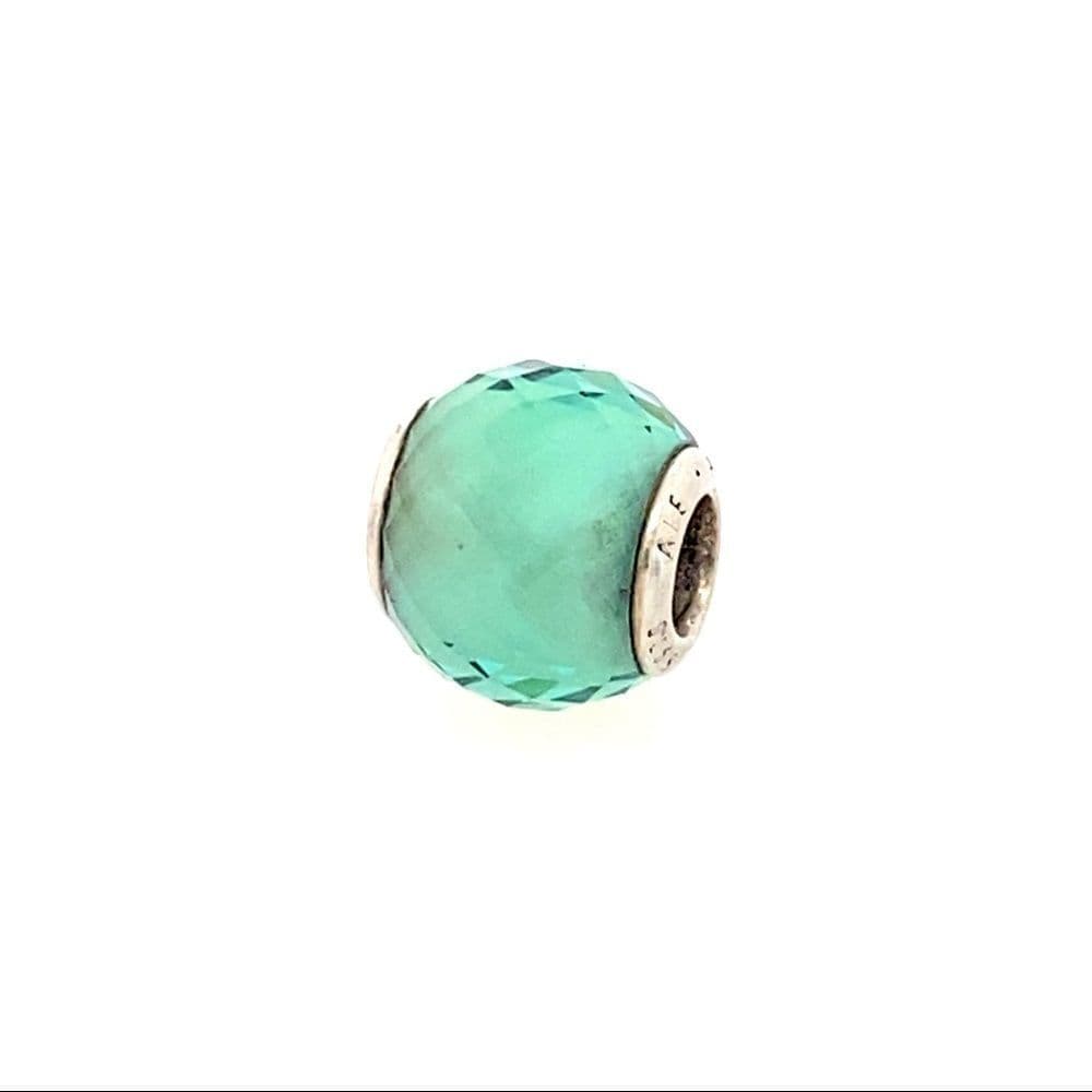 Pandora Green Geometric Charm