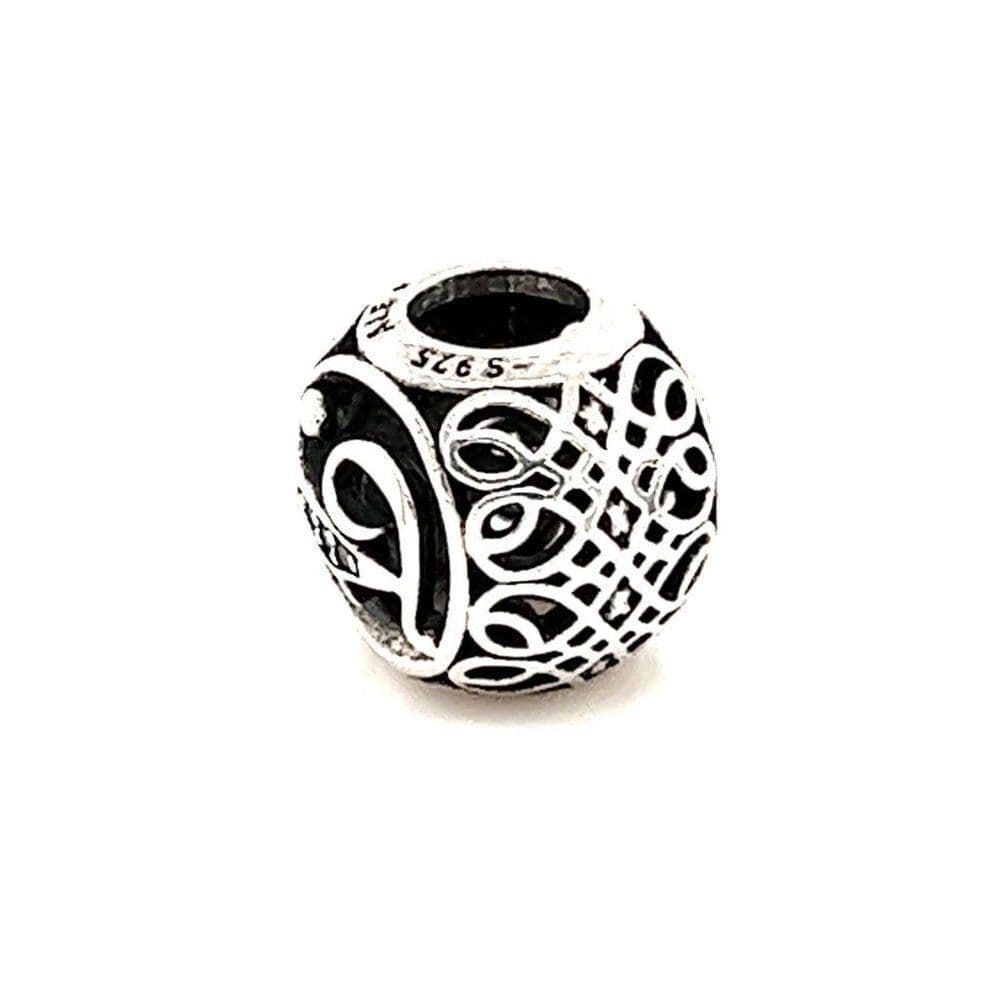 Pandora Initial F Cz Round Charm