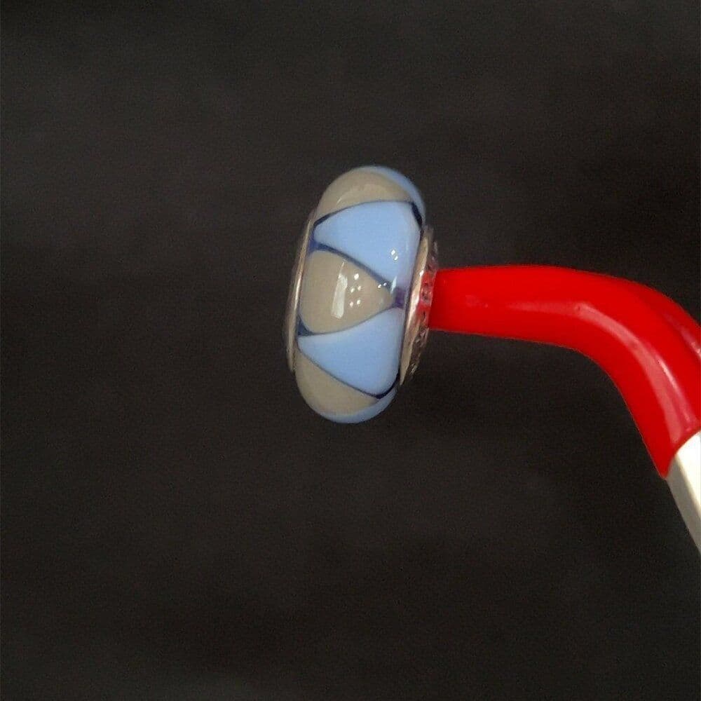 Pandora Blue/Gray Murano Glass Charm