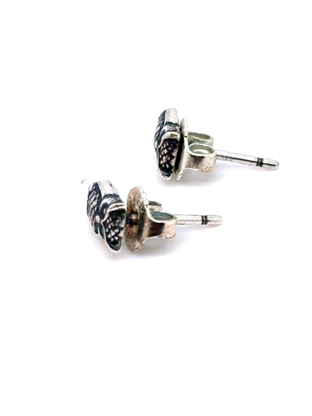 James Avery Mini Silver Owl Stud Earrings- Retired