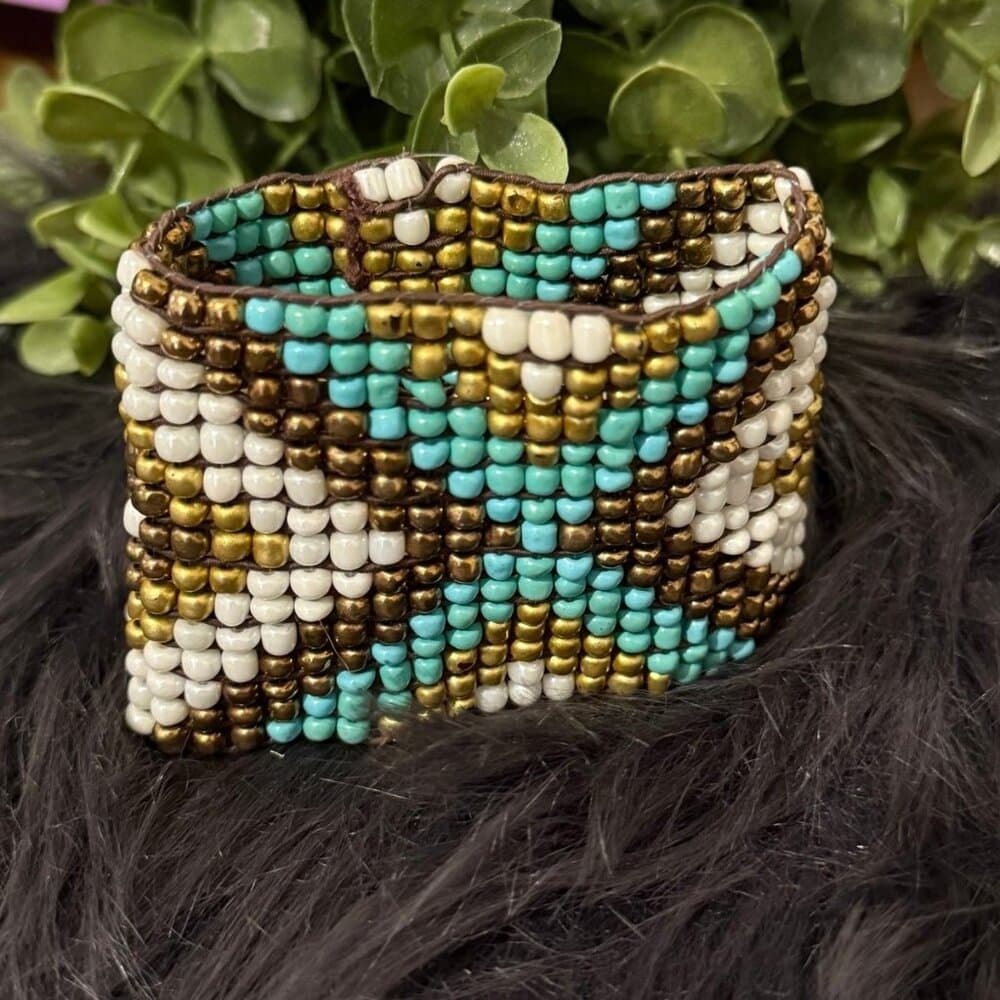 Beaded X Bracelet (c)