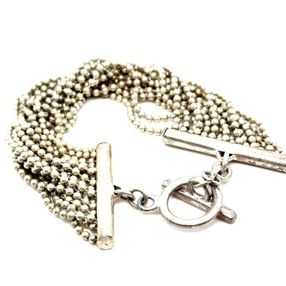 Multi-Strand Beaded Toggle Bracelet (c)