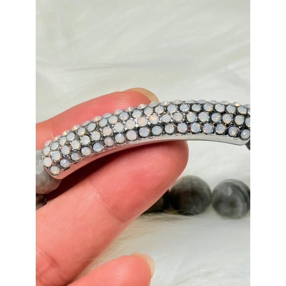Opal Gray Beaded Bracelet (c)