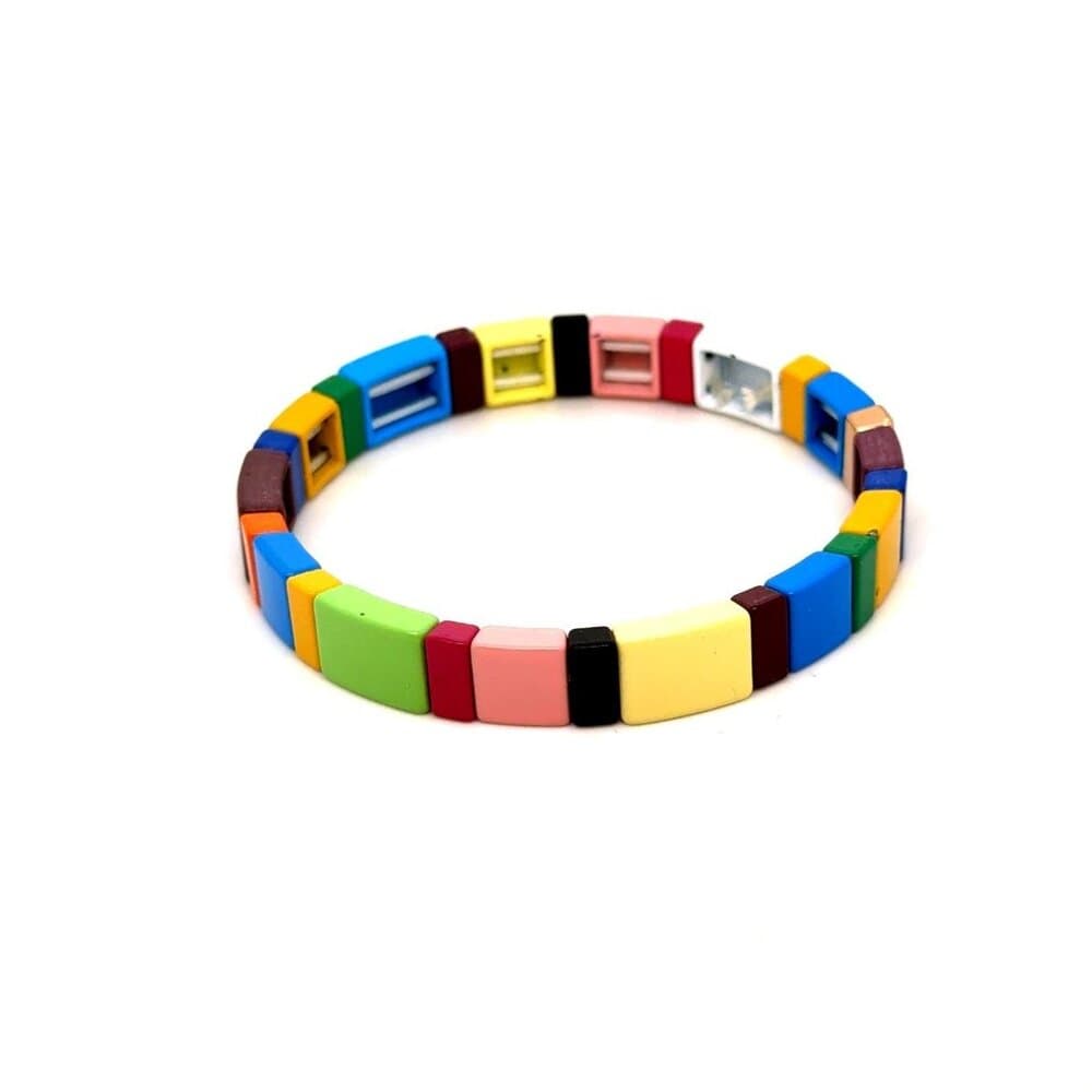 4 Multicolor Stretch Love Bracelets (C)