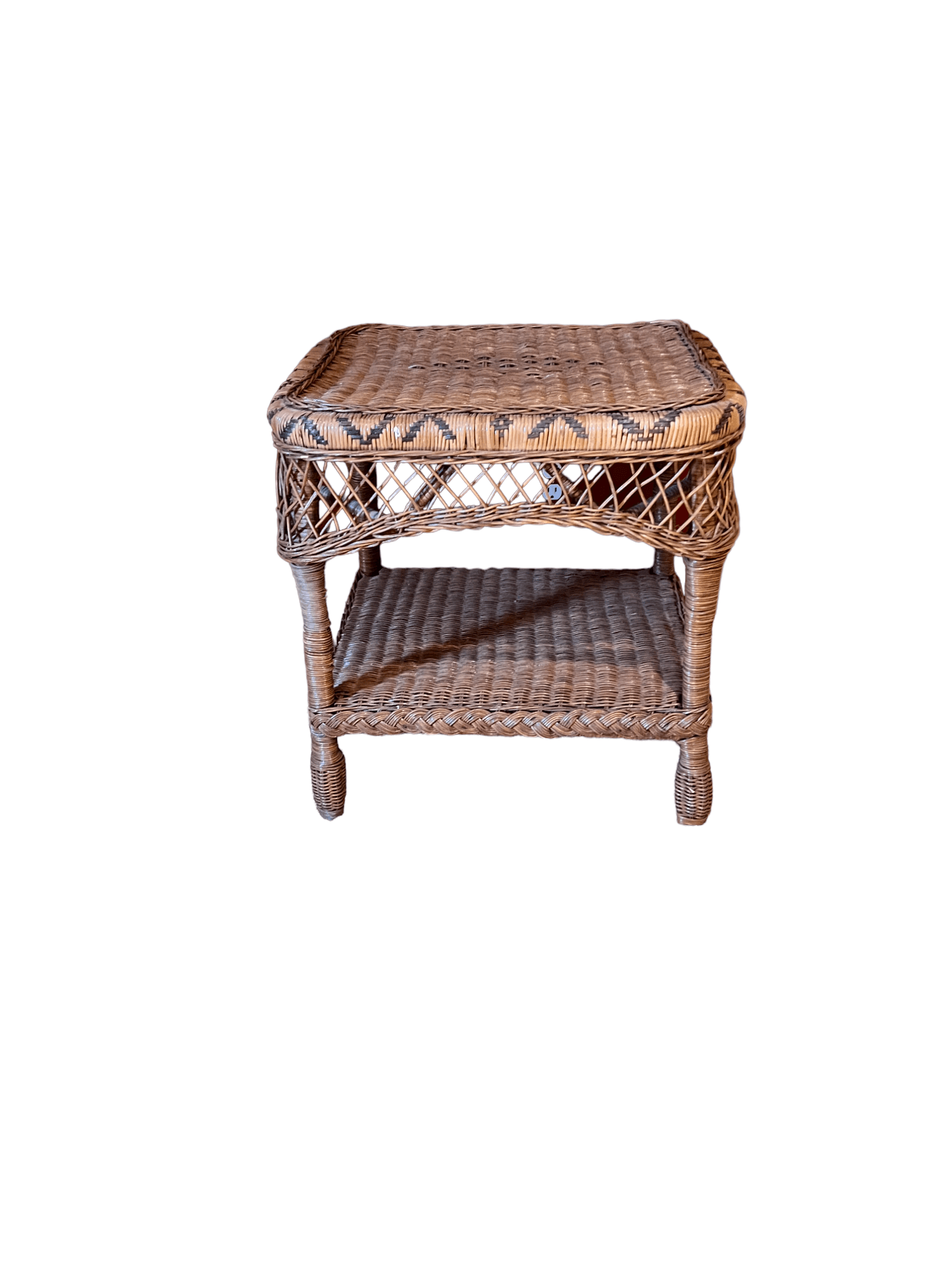 Two Toned Wicker Side Table/Nightstand PD138-40