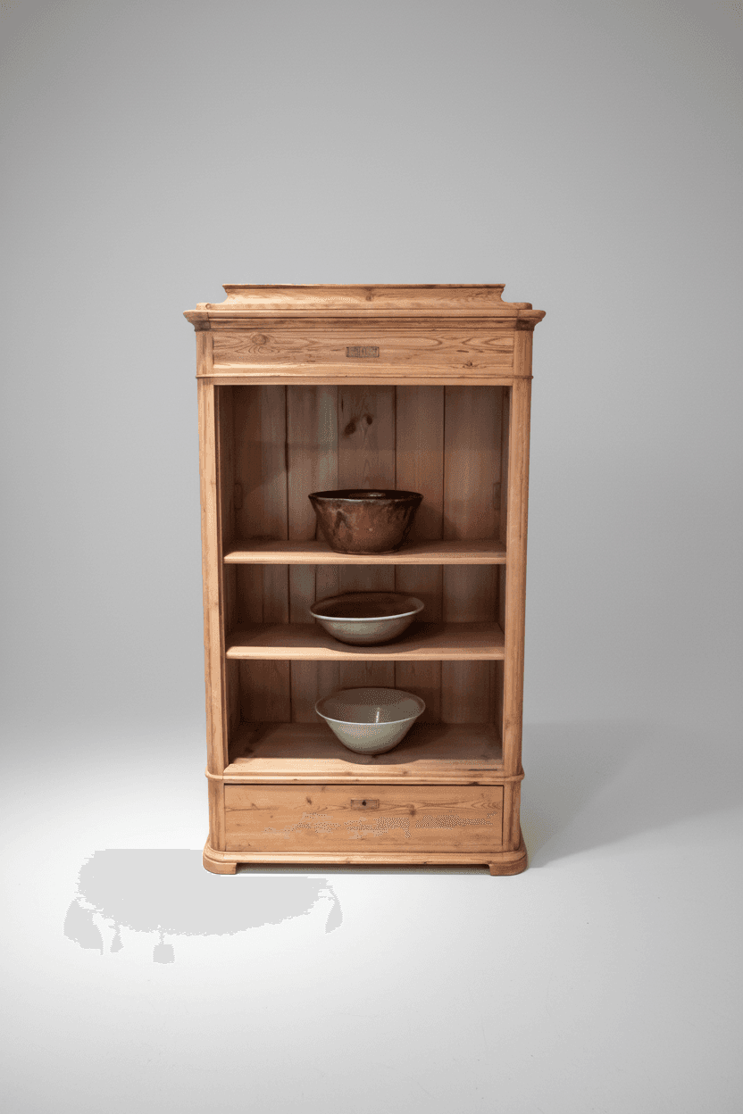 Narrow Antique Pine Cupboard/Armoire PD138-41