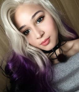 Ombre Gray Purplee Lacefront Wig Beauty
