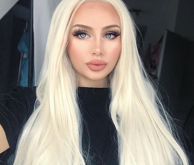 Platinum Blonde Lace Front Wig