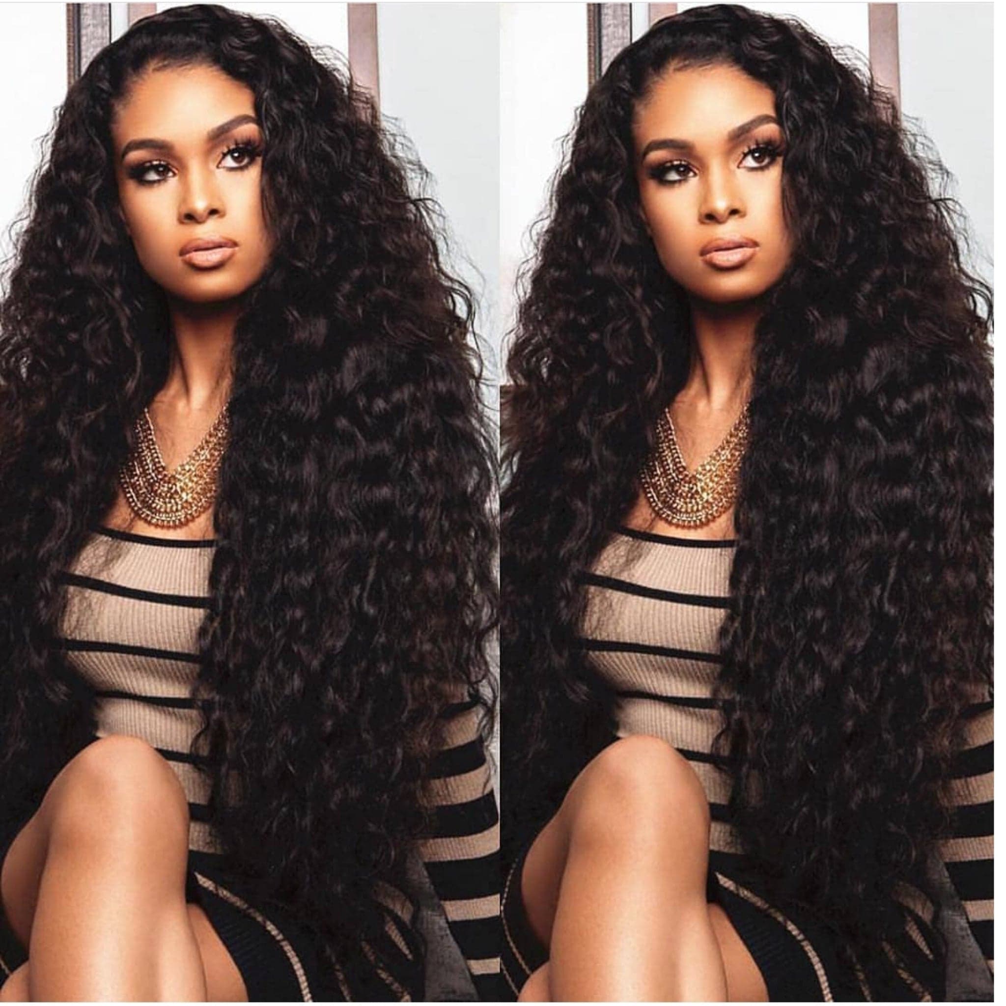 Brazilian Virgin Remy Curly Human Hair Full Lace Wig-Part Anywhere!!