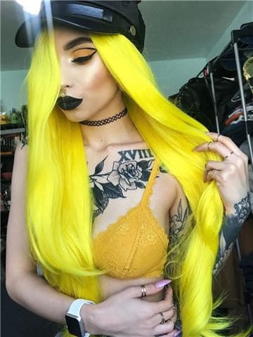Yellow Beauty Lace Front Wig 24-26 inches!!