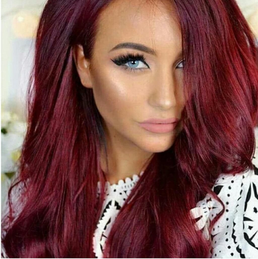 Dark Red Lace Front Wig