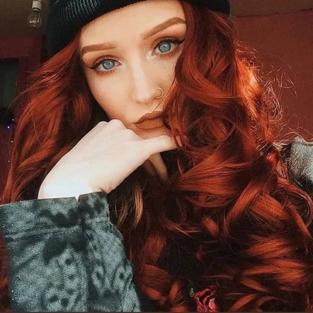 Copper Red// Beauty Waves//Lace Front Wig - Copper Red