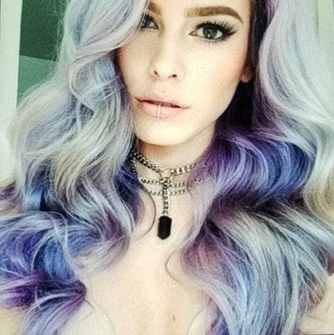 Rainbow Unicorn Beauty Lace Front Wig - Bleach Blonde