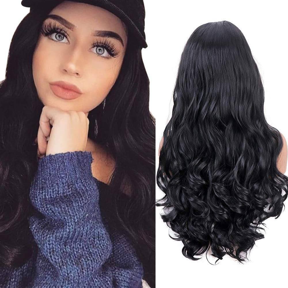 Black Wavy//LaceFrontWig//GorgeousHair//Wavy/Body Wave//Natural//Wigs for Women//Beautiful//Gorgeous//Wig - Black