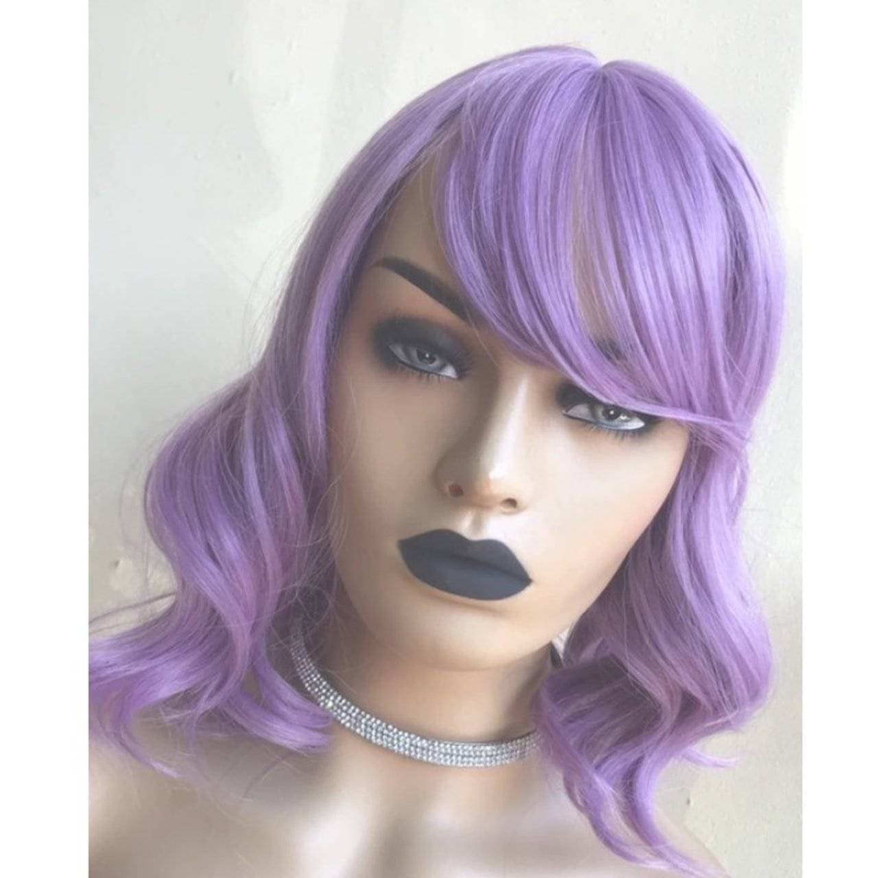 Berry Purple Wavy Beauty Full Wig