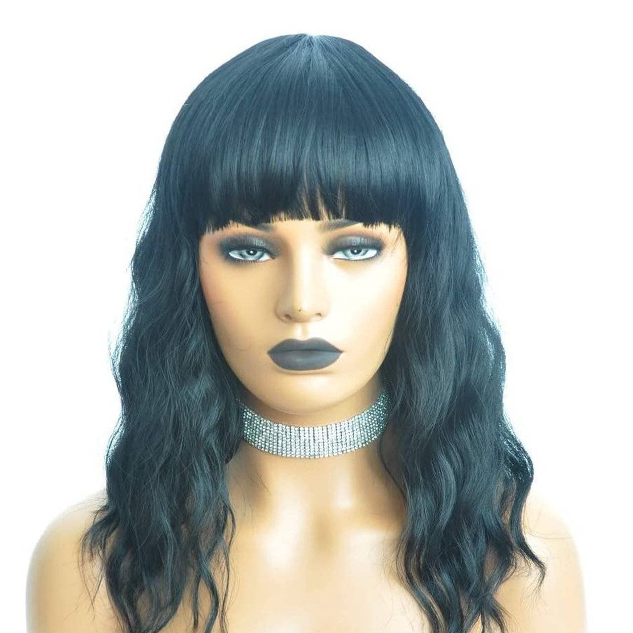 Black Wavy Beauty Full Wig #1b