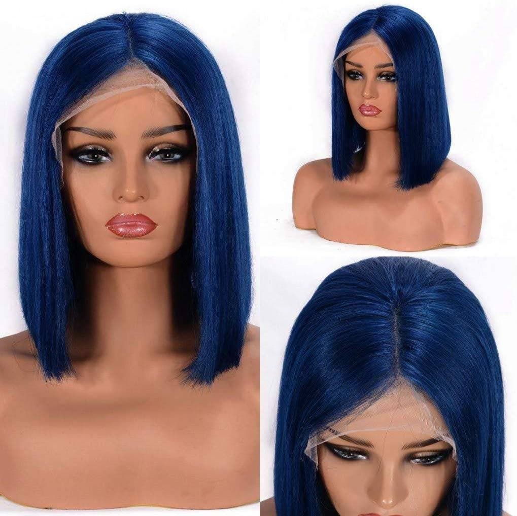 Blue BeautyLace Front Wig - Dark Blue