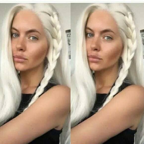Pale Blonde Lace Front Wig