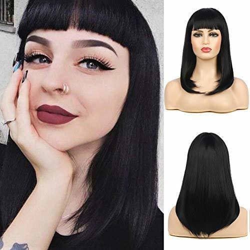 Black Straight Bob Beauty Full Wig