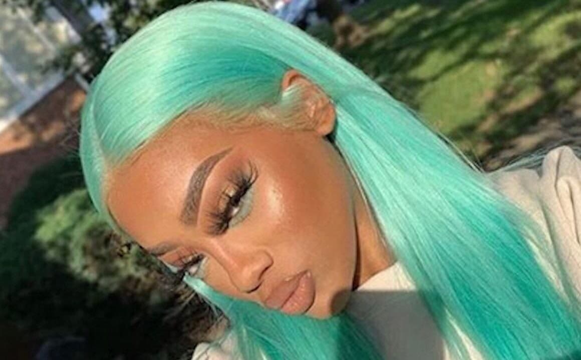 22” Mint Green straight Lace Front Wig for gorgeous woman *NEW*