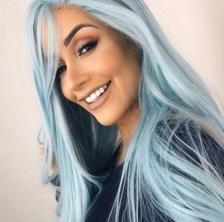 24” Blue Green Body Wavy Lace Front Wig *NWT*