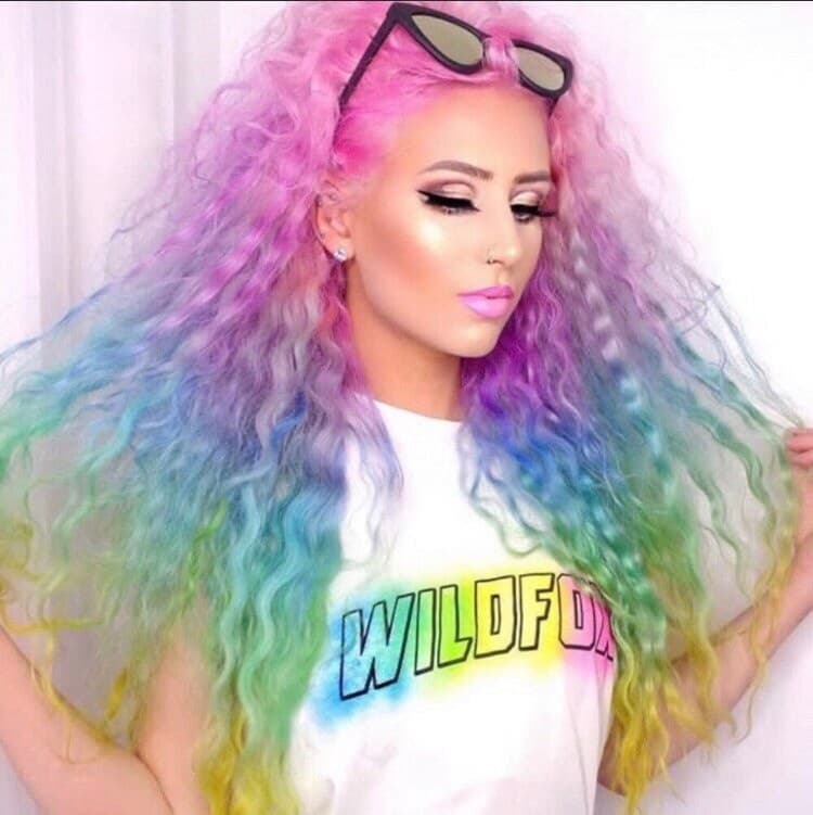 24” Unicorn pink pastel deep body wave LaceFront *NEW*