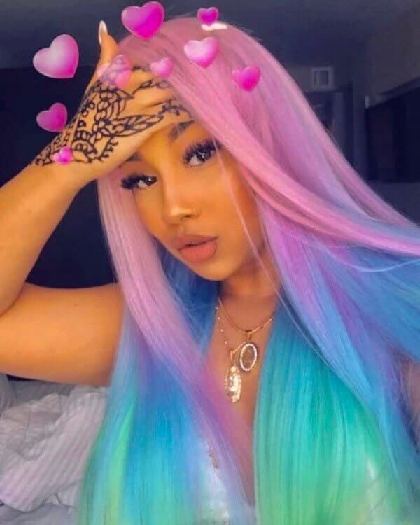 26” Unicorn pink MERMAID straight LaceFront *NEW*