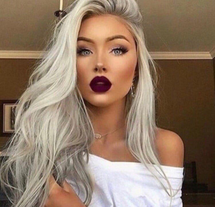 PLATINUM GREY 24” coachella festive celebrity long wig *NEW*