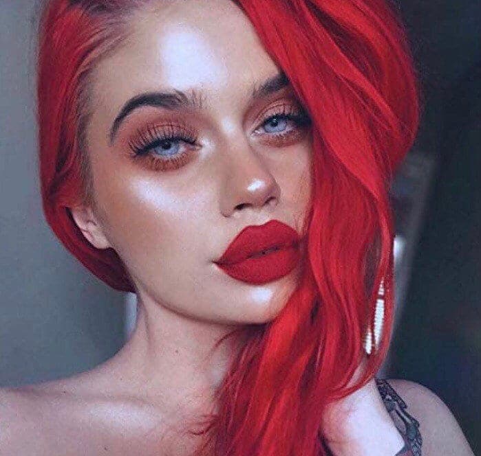 RED Ombre 24” Body Wavy lace front wig *NEW*