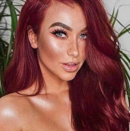 YAHI 24” Red Wavy Lace Front Wig *NWT*