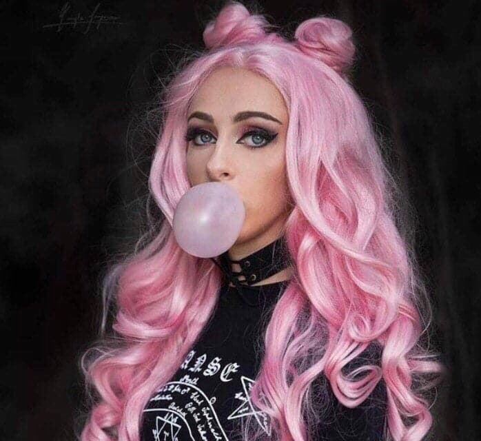 24” Pink Body Wavy Curly Lace Front Wig *NEW*