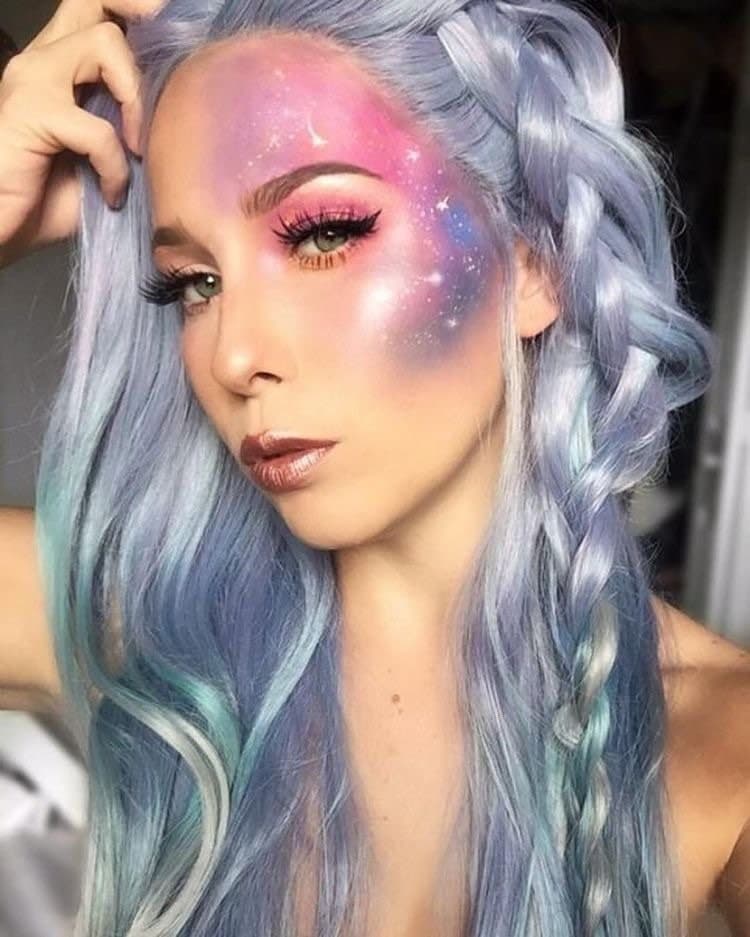 Unicorn collection 24” Ombré pastel LaceFront Wig