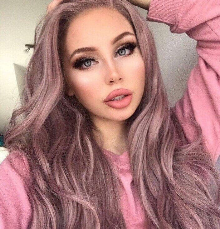 22 DUST PINK Lacefront Festival Festive Pink Body Wave Wig *NEW*