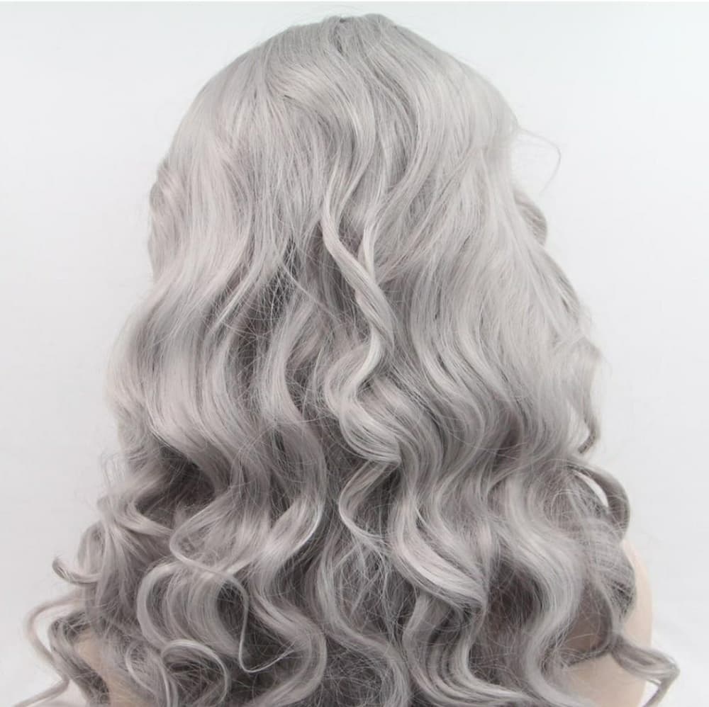 Silver Gray Beauty LaceFront Wig Wig 22 inches