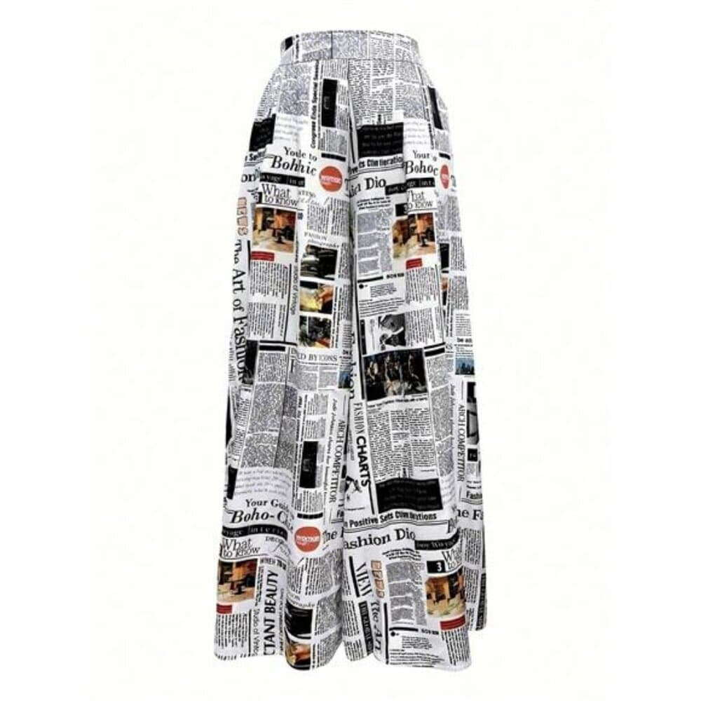 Women Fashionable Printed Casual Spring/Summer Wide-Leg Pants,Ladies