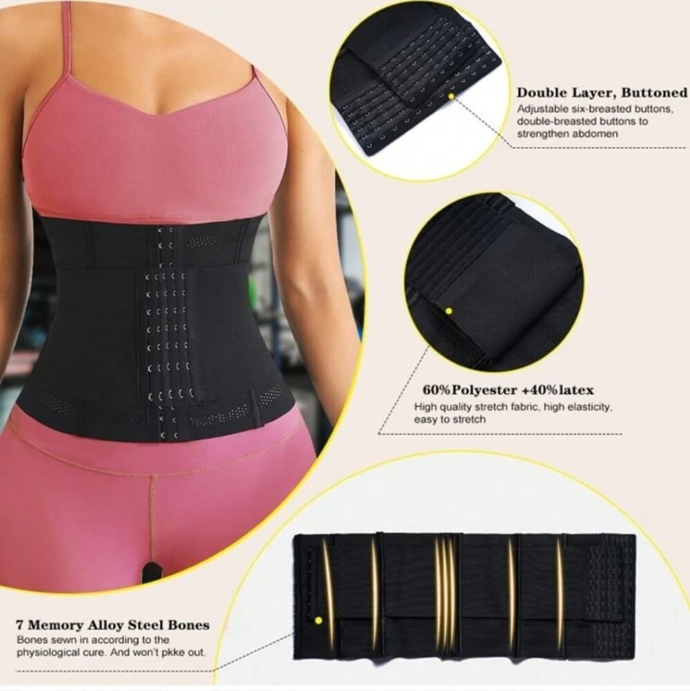 Wrap Waist Trainer Double Belt Faja Body