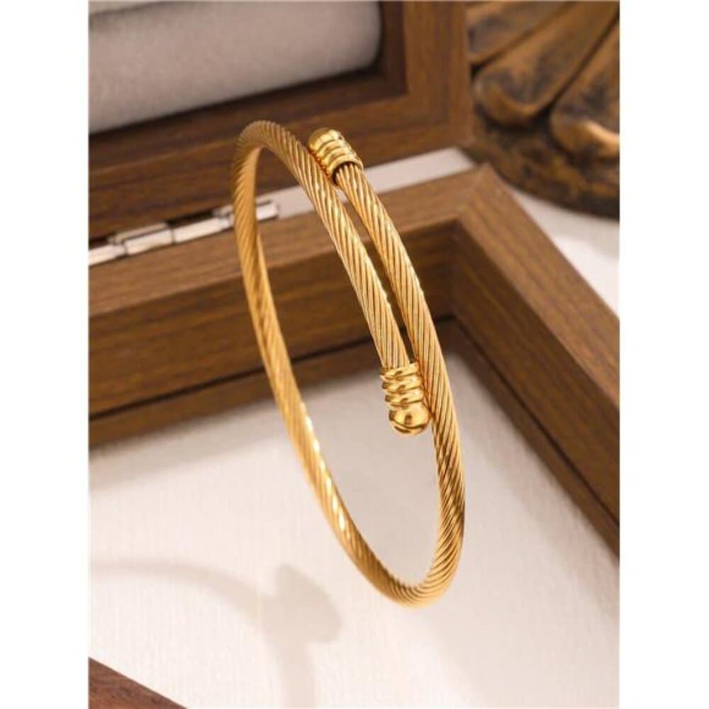 New Fashion High Quality Stainless Steel Flower Zirconia Women's Bangle